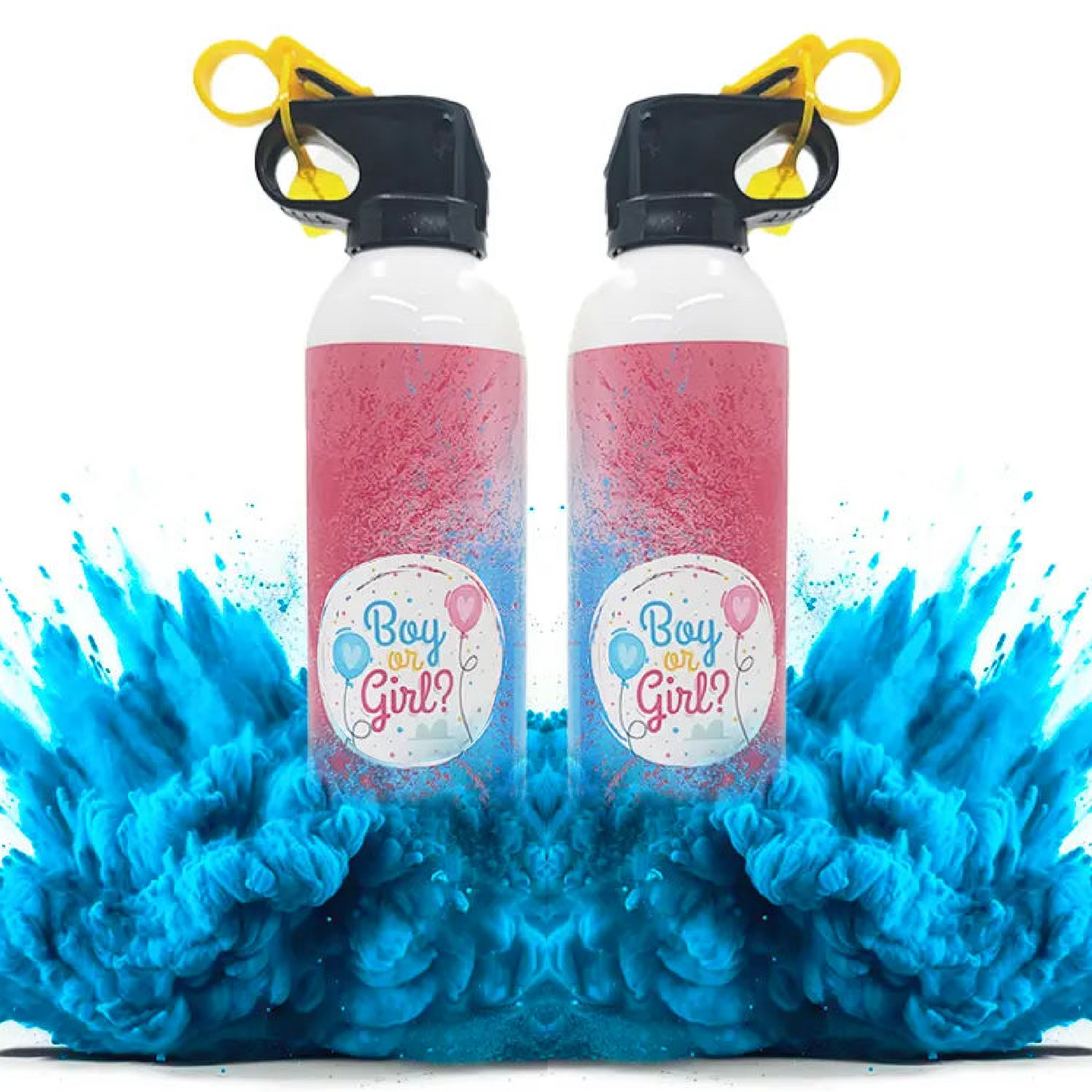 XXL Gender Reveal Feuerlöscher Blau - 2er-Set - Gender Reveal