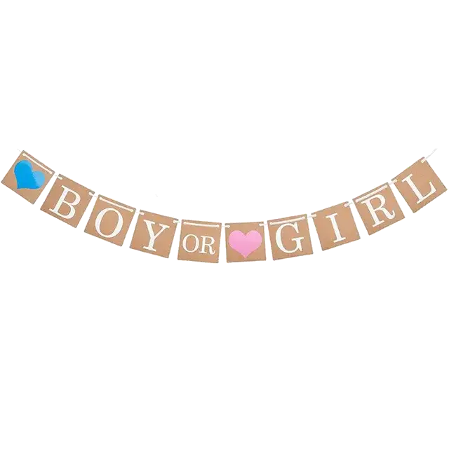 Girlande "Boy or Girl" - Gender Reveal