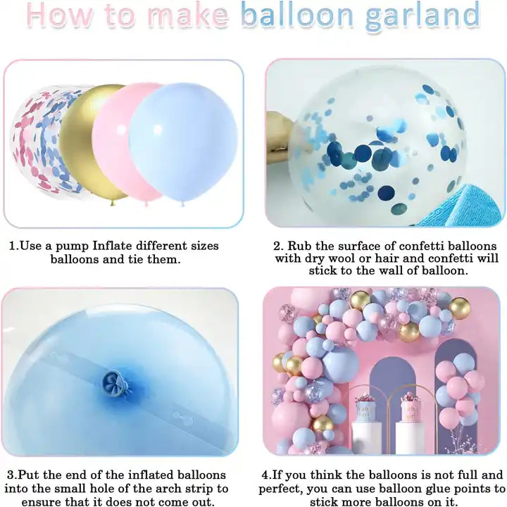 Gender Reveal Ballon Deko Set Gender Reveal