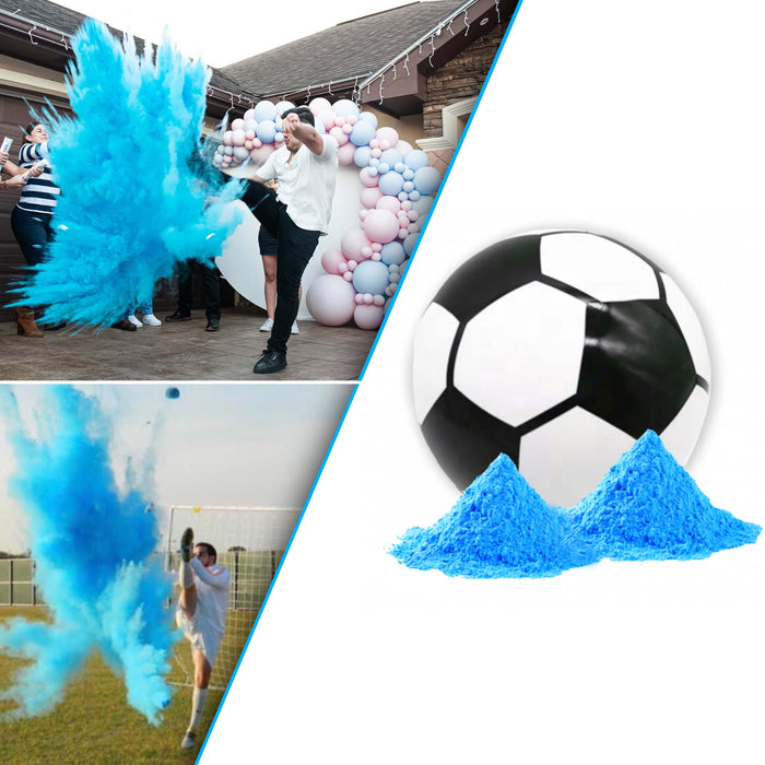 Gender Reveal Fussball Blau Gender Reveal